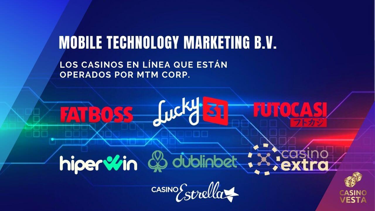 Casinos en línea operados por Mobile Technology Marketing B.V.