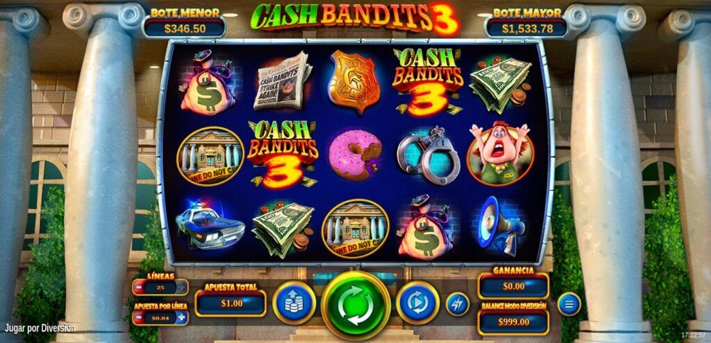 Reseña de Tragamonedas Cash Bandits 3 de RealTime Gaming (RTG)