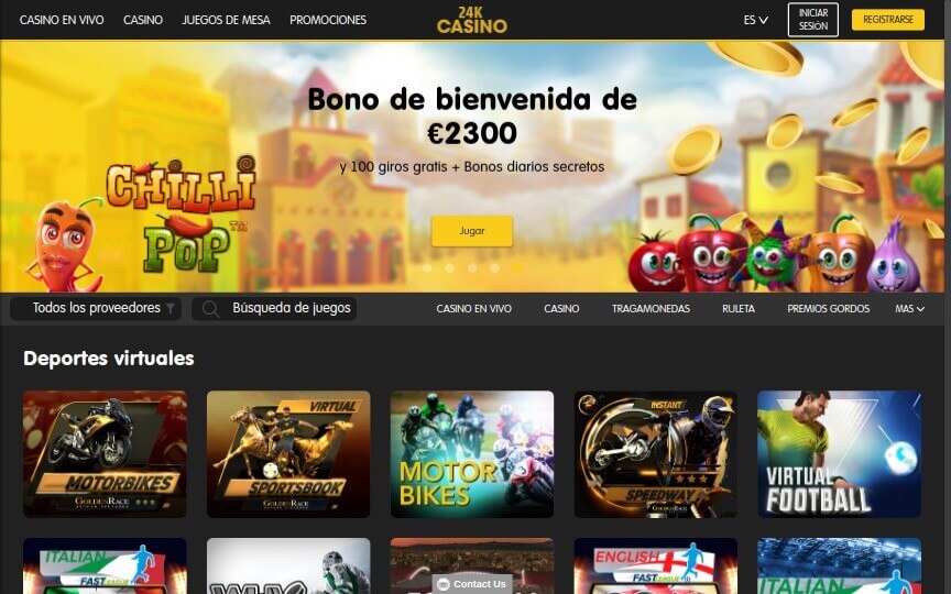 24k Casino Deportes Virtuales