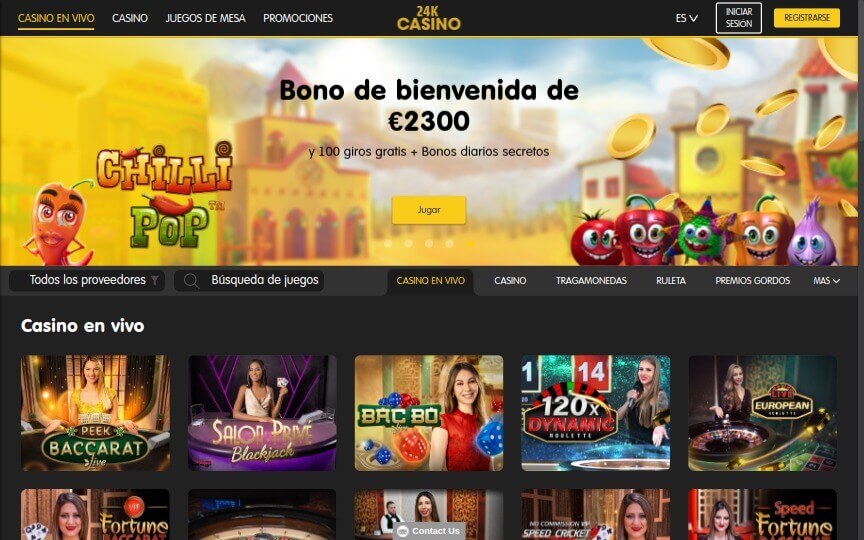 24k Casino en Vivo