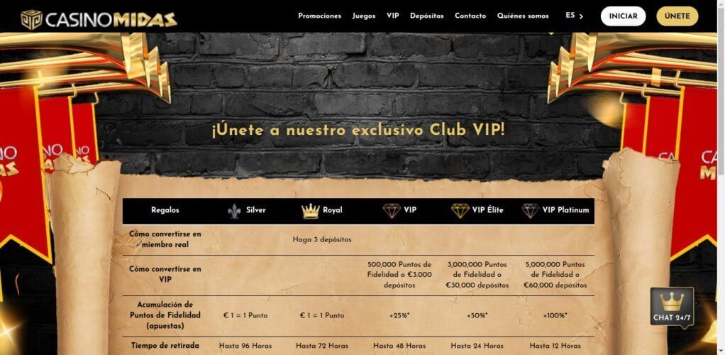 Casino Midas Club VIP