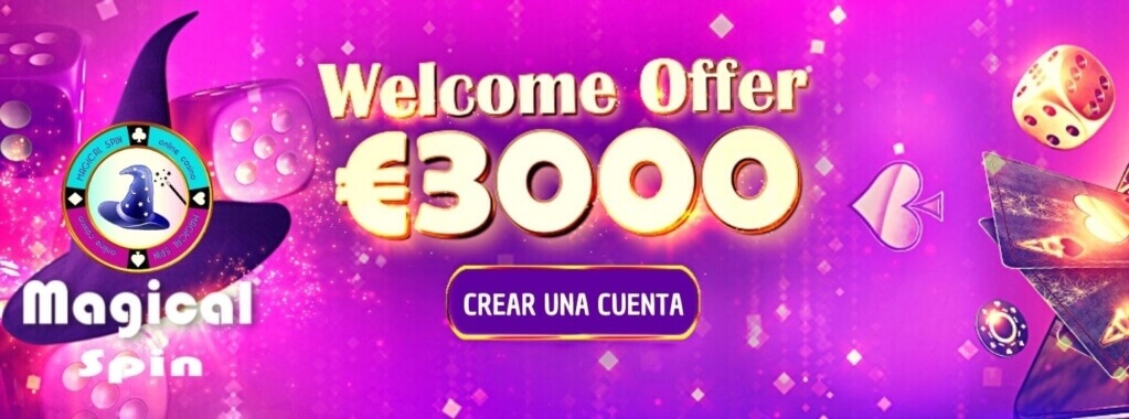Magical Spin Casino Bono de Bienvenida $/€3000