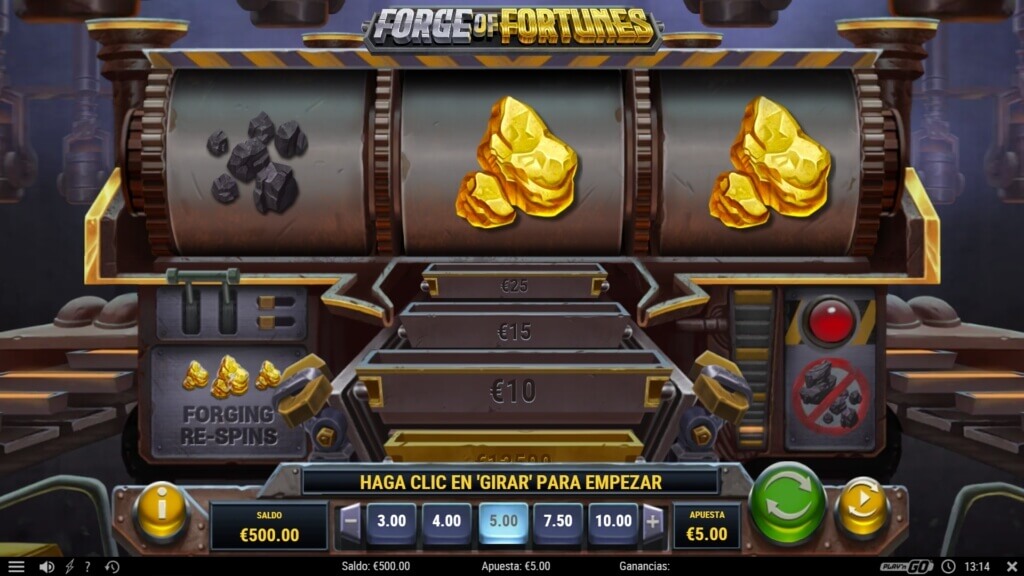 Revisión de la tragamonedas Forge of Fortunes de Play'n GO