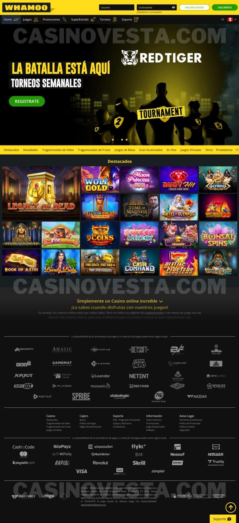 Revisión completa de Whamoo Casino