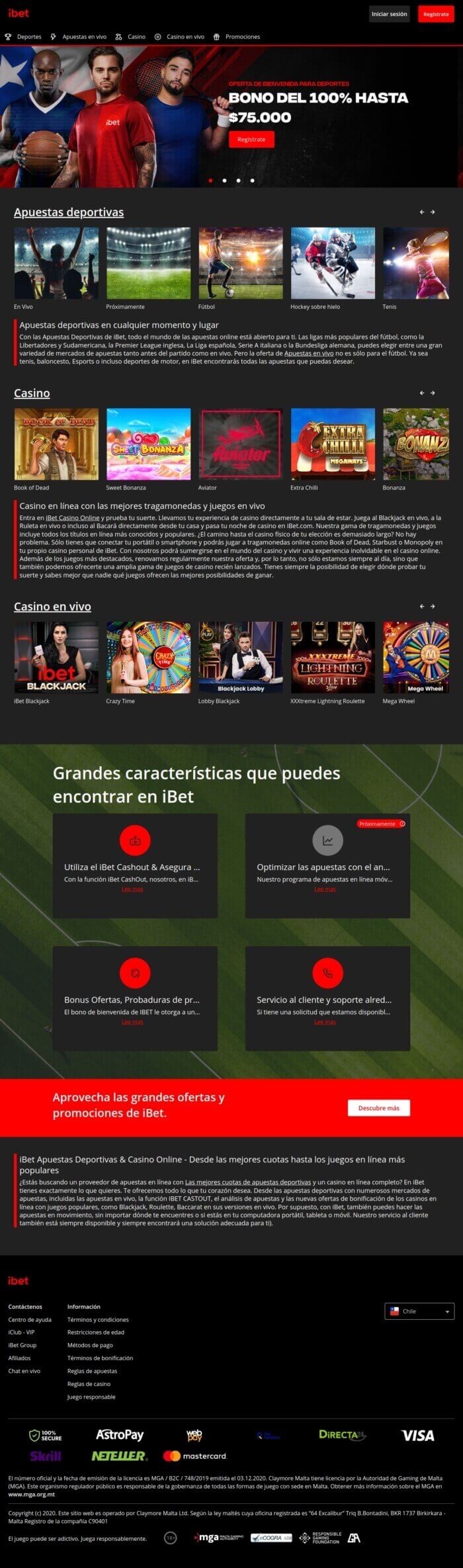 iBet Apuestas Deportivas y Casino Online Reseña