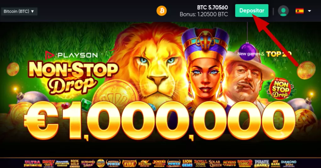 Bitcoin.com Games Casino Deposito Paso 1