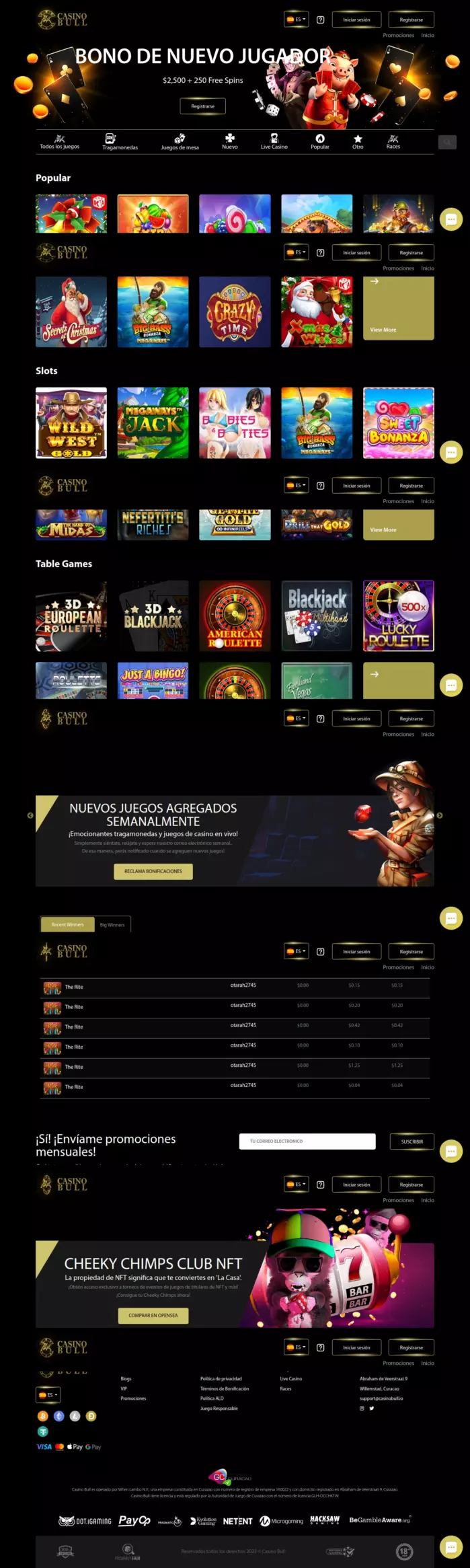 Casino Bull Reseña Completa en Español