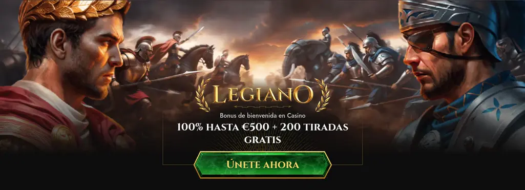 Legiano Casino Bono de Bienvenida