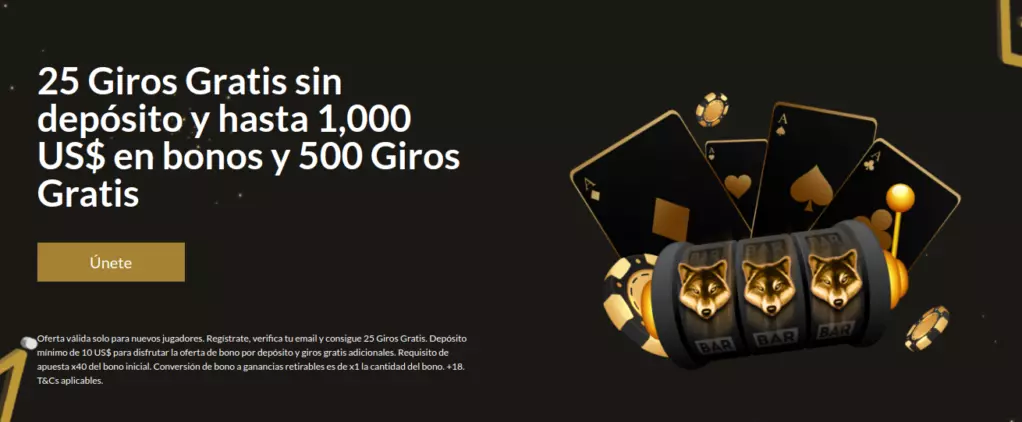Royal Winner Casino 25 Giros Gratis sin depósito y hasta 1,000 US$ en bonos y 500 Giros Gratis