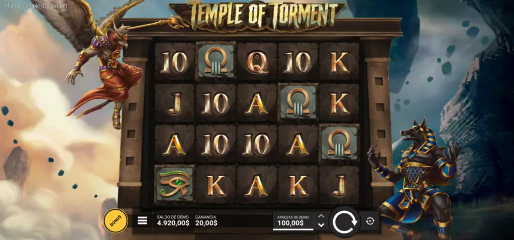 Revisión de la tragamonedas Temple of Torment de Hacksaw Gaming