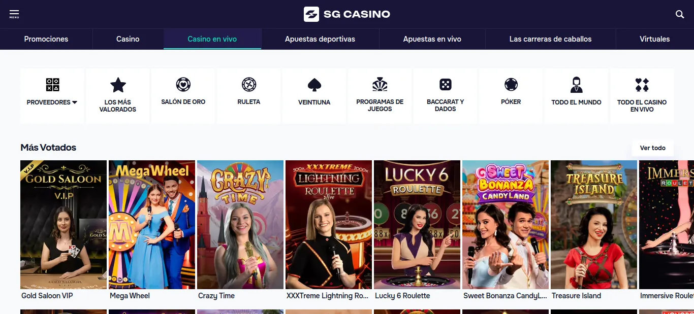 SG Casino en Vivo