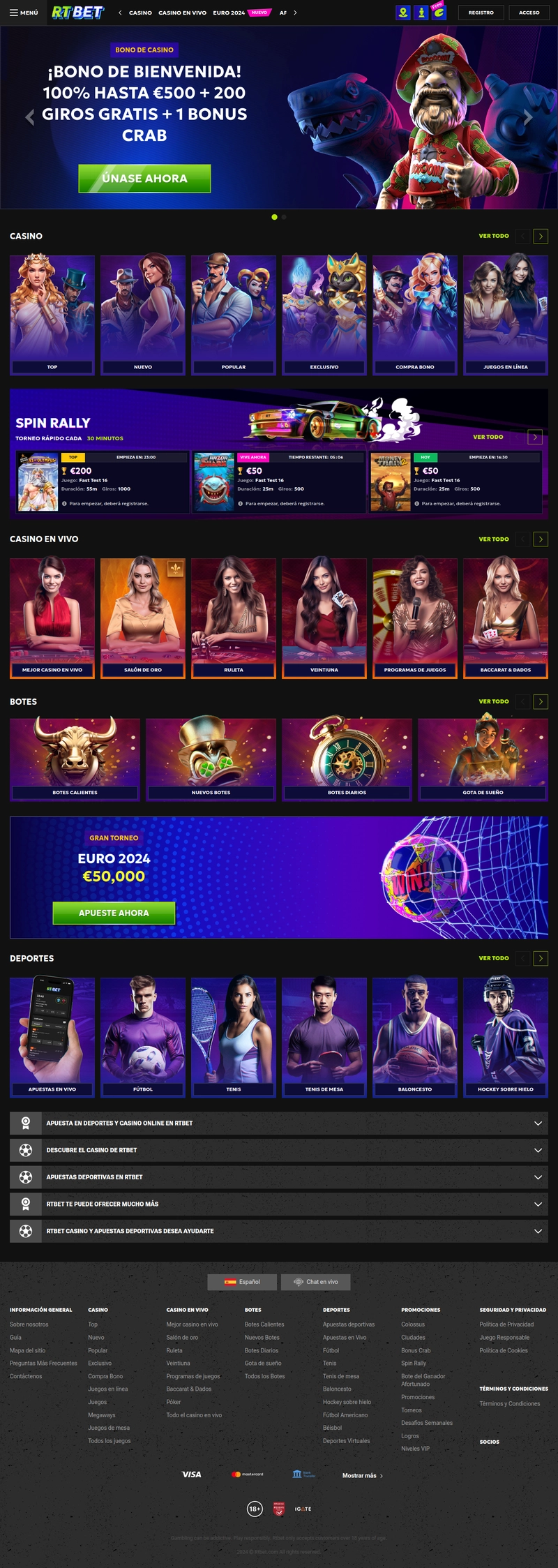 Revisión completa de RTBet Casino América Latina Revisión completa de RTBet Casino América Latina
