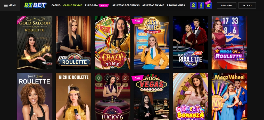 RTBet Casino en Vivo