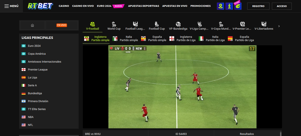 RTBet Deportes Virtuales