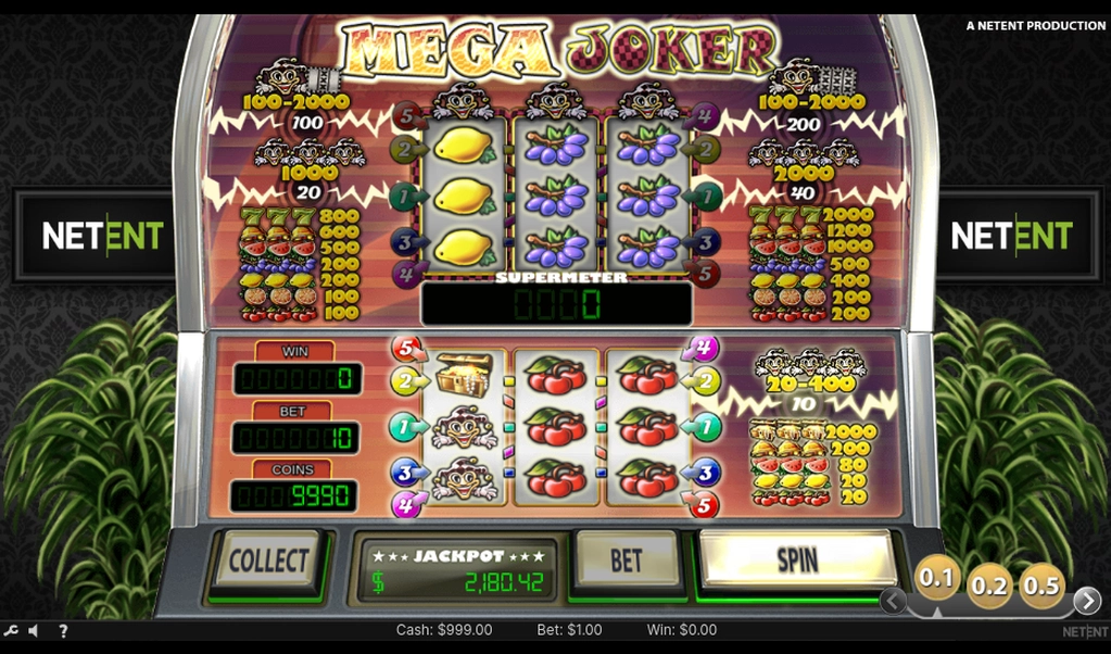 Tragamonedas Mega Joker de NetEnt