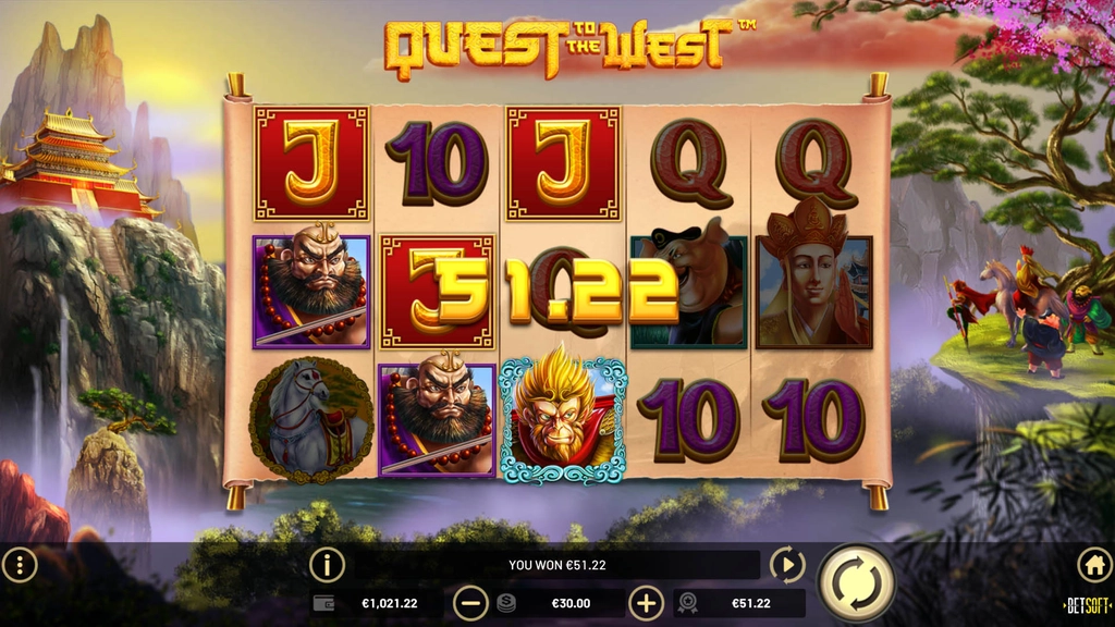 Tragamonedas Quest to the West de BetSoft Gaming