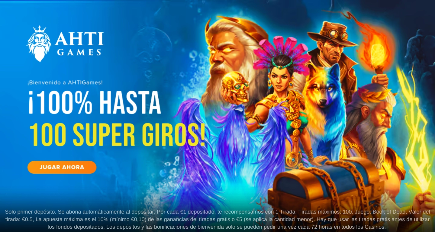 AHTI Games Casino Oferta de Bienvenida AHTI Games Casino Oferta de Bienvenida