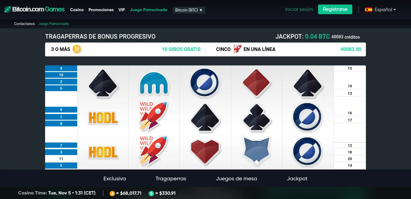 Jugar con Bitcoins en Bitcoin.com Games Casino