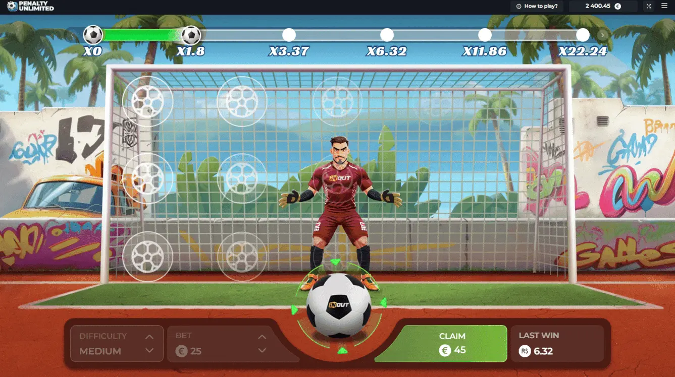 Análisis del juego instantáneo Penalty Unlimited de InOut Games Análisis del juego instantáneo Penalty Unlimited de InOut Games