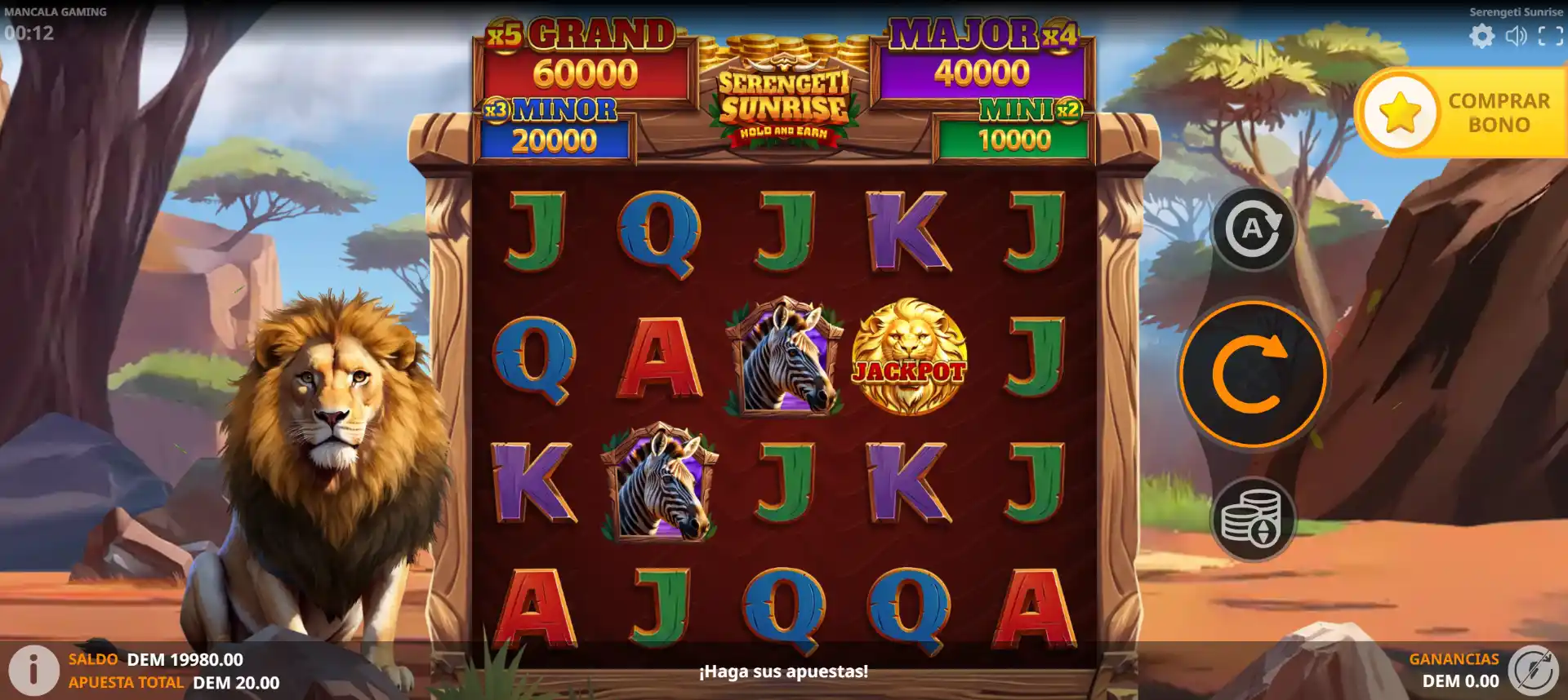 Tragamonedas Serengeti Sunrise Reseña en Español