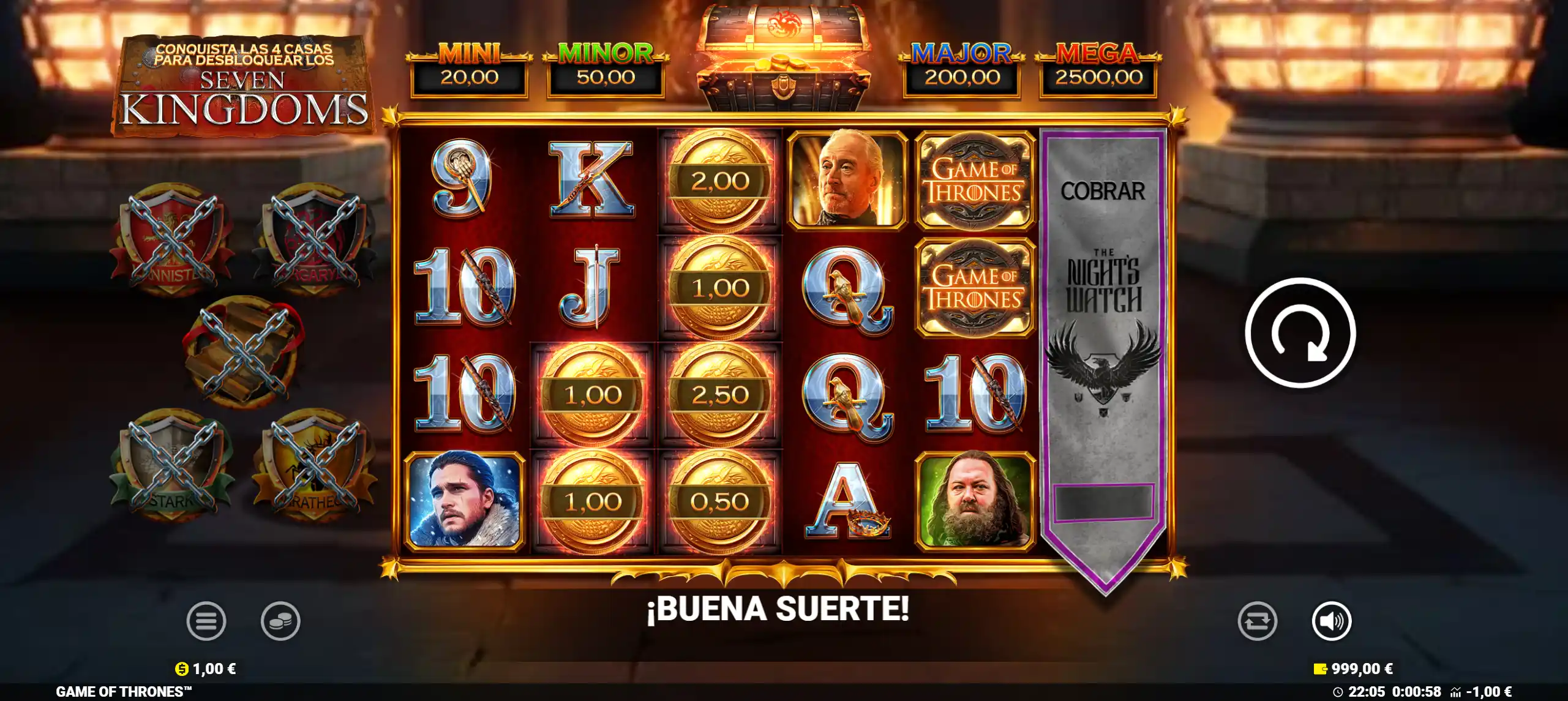 Reseña de la tragamonedas Game of Thrones: Seven Kingdoms