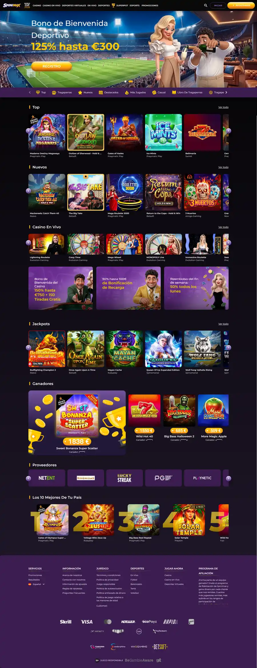 Spinimax Casino Reseña